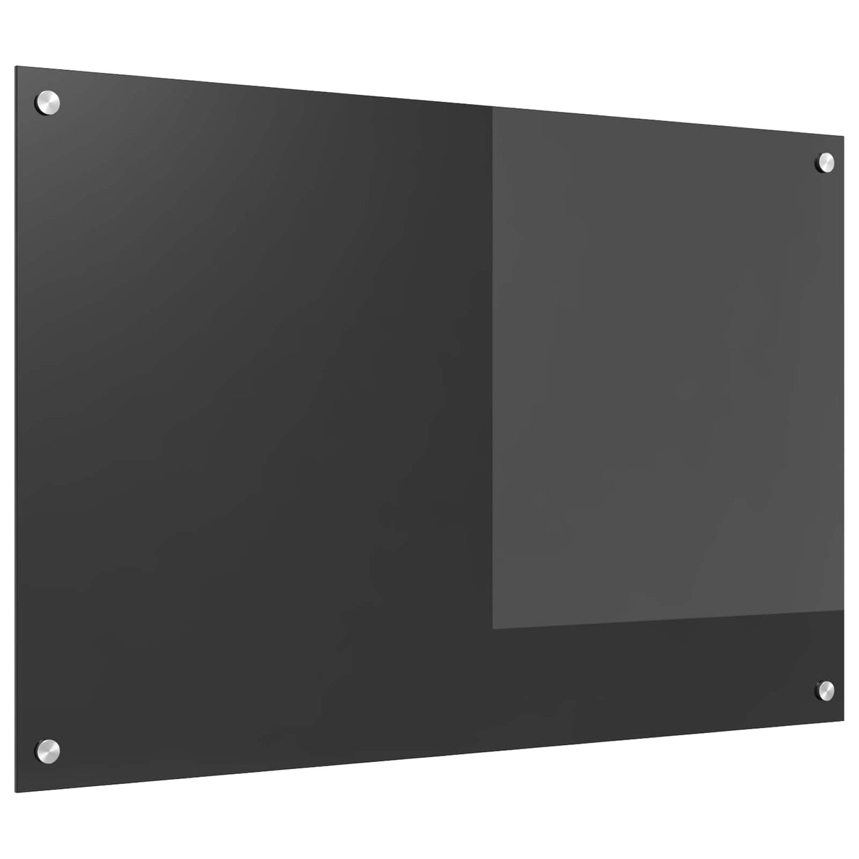 Vidaxl keuken spatscherm donkergrijs 90 x 60 cm gehard glas