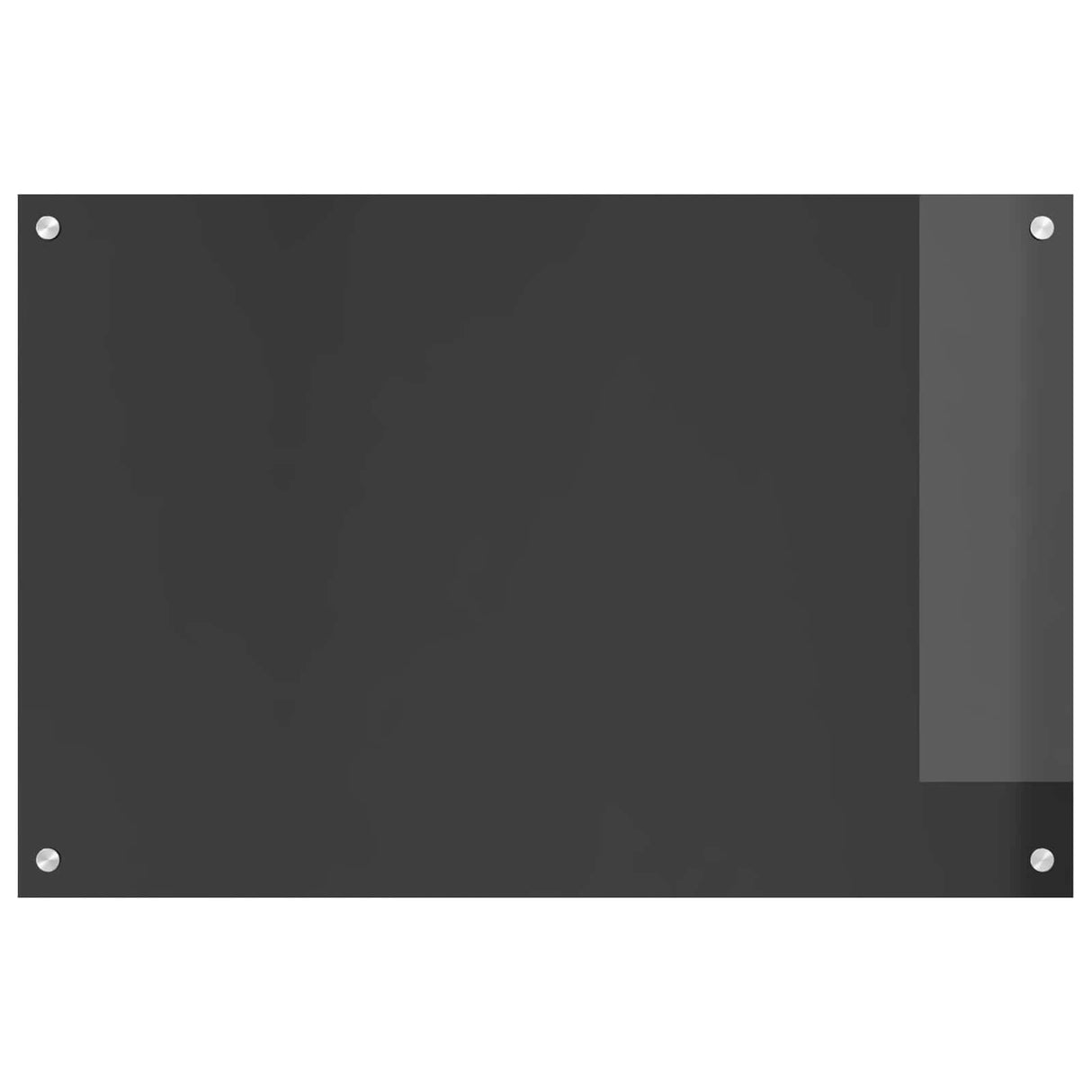 Vidaxl keuken spatscherm donkergrijs 90 x 60 cm gehard glas