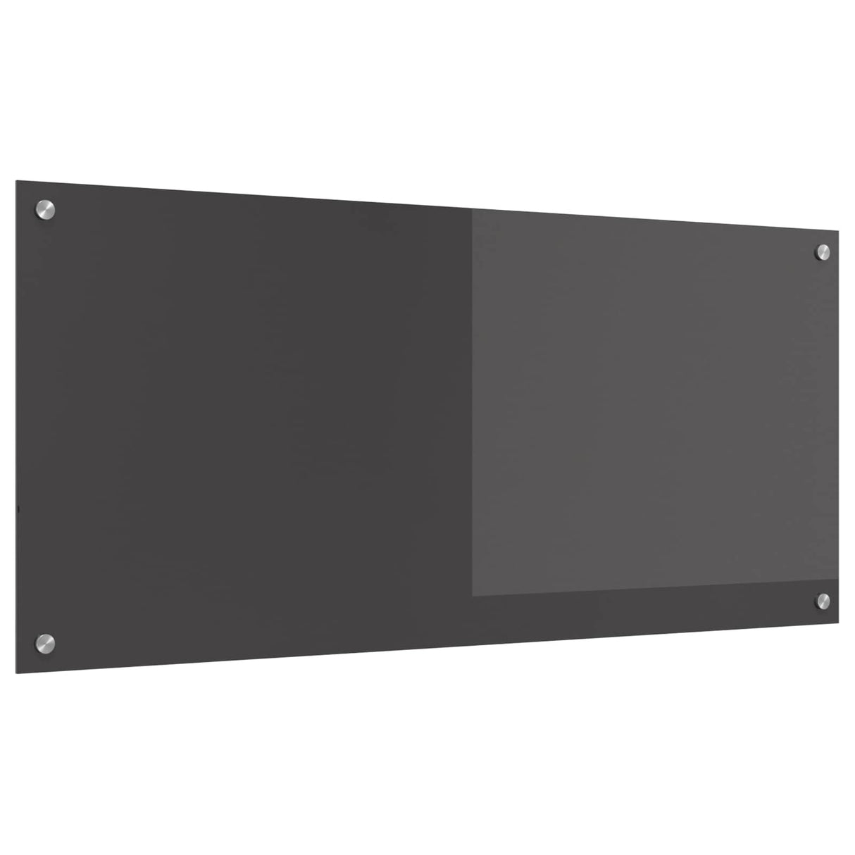 Vidaxl keuken spatscherm donkergrijs 110 x 50 cm gehard glas