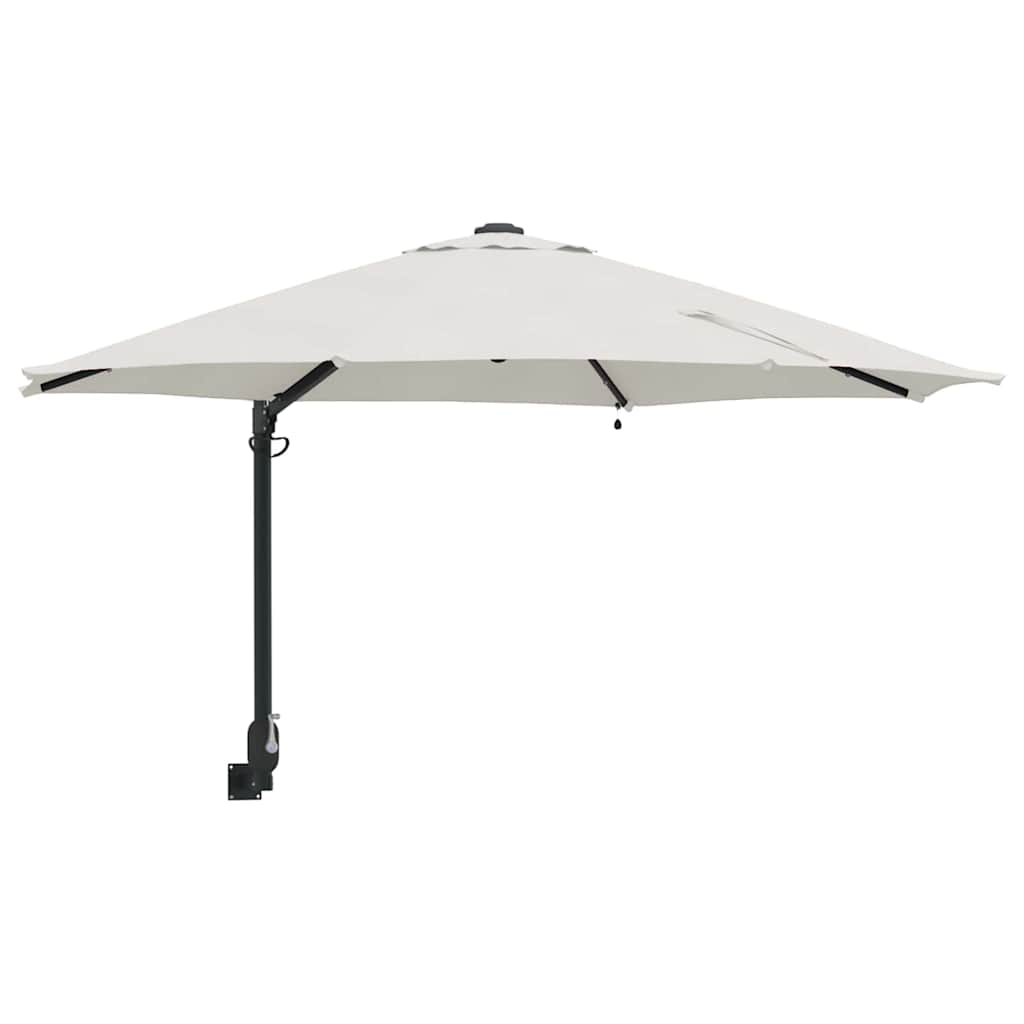 Vidaxl tuinparasol zand 248 x 248 x 148 cm polyester en staal