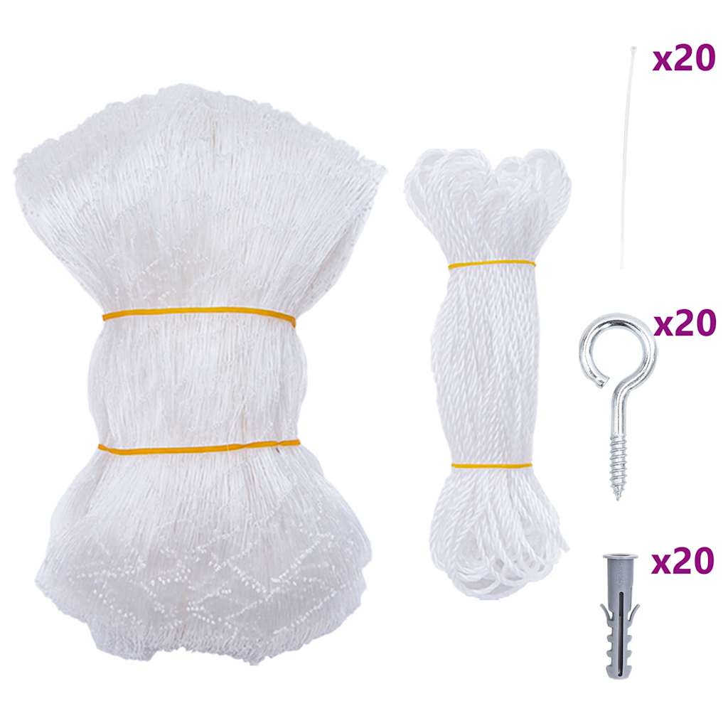 Vidaxl kattennet transparant 4x3 m nylon