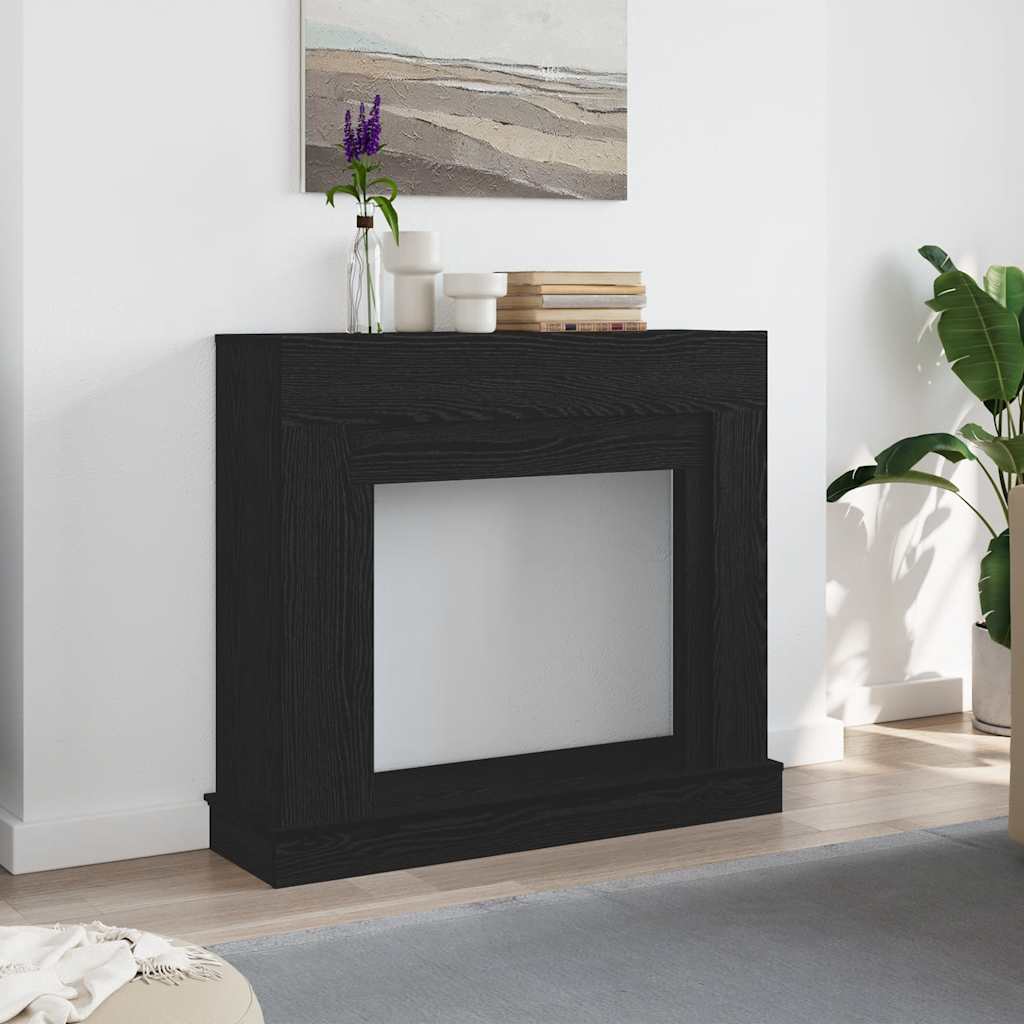 Vidaxl haardombouw 100x30x87,5 cm spaanplaat zwart eikenkleurig
