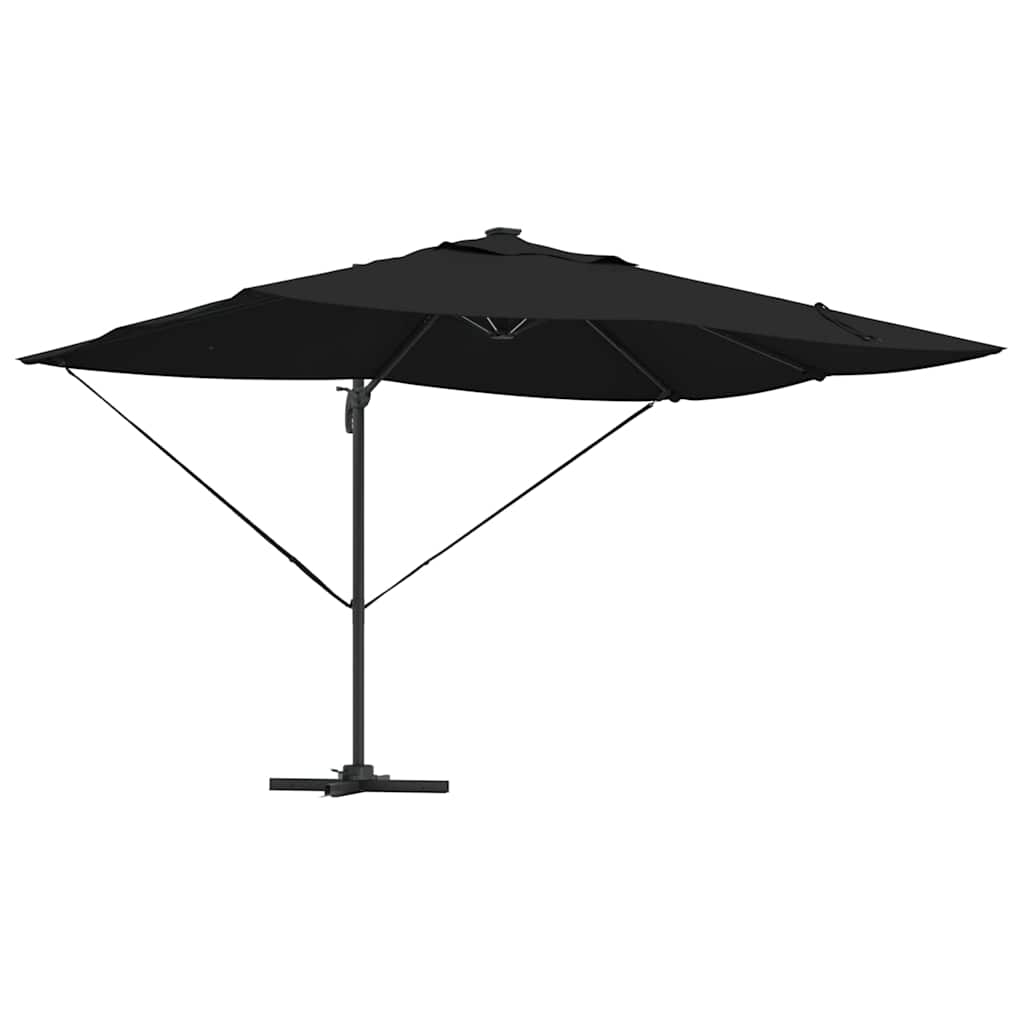 Vidaxl parasol zwart 352 x 251 x 265 cm polyester en aluminium