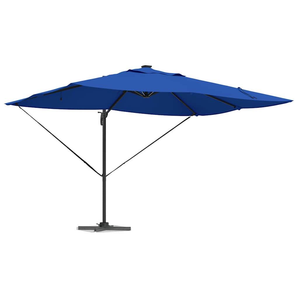Vidaxl parasol azurblauw 352 x 251 x 265 cm polyester en aluminium