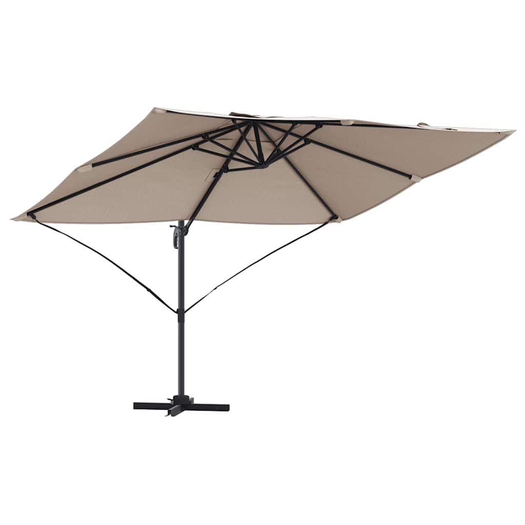 Vidaxl parasol taupe 351 x 250 x 260 cm polyester en aluminium