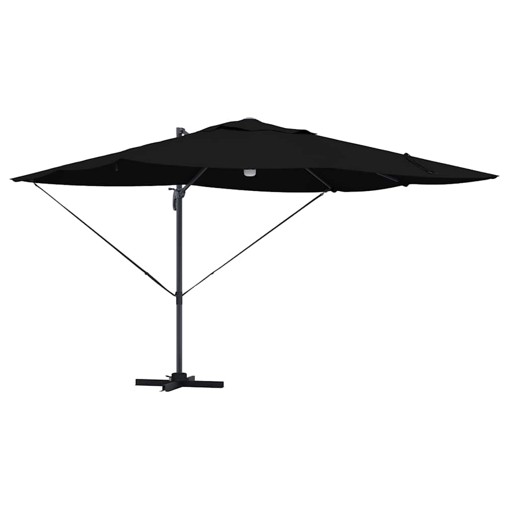 Vidaxl parasol zwart 351 x 250 x 253 cm polyester en aluminium