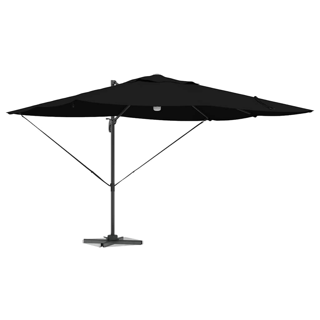 Vidaxl parasol zwart 351 x 250 x 253 cm polyester en aluminium