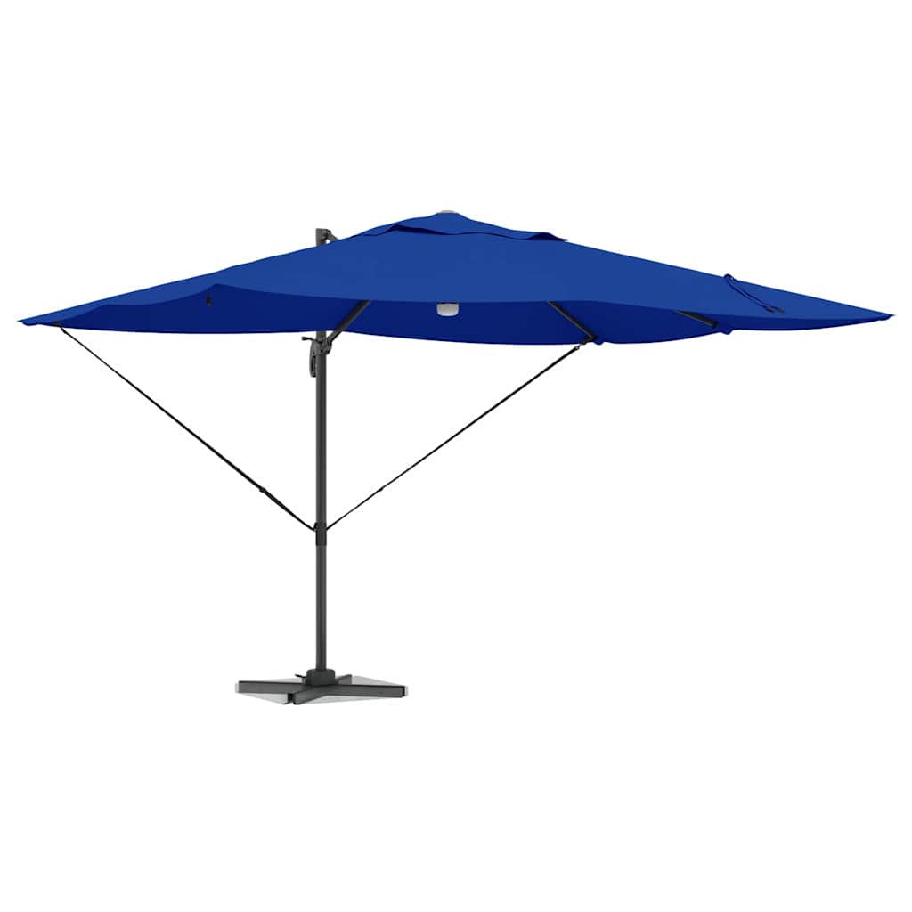 Vidaxl parasol azurblauw 351 x 250 x 253 cm polyester en aluminium