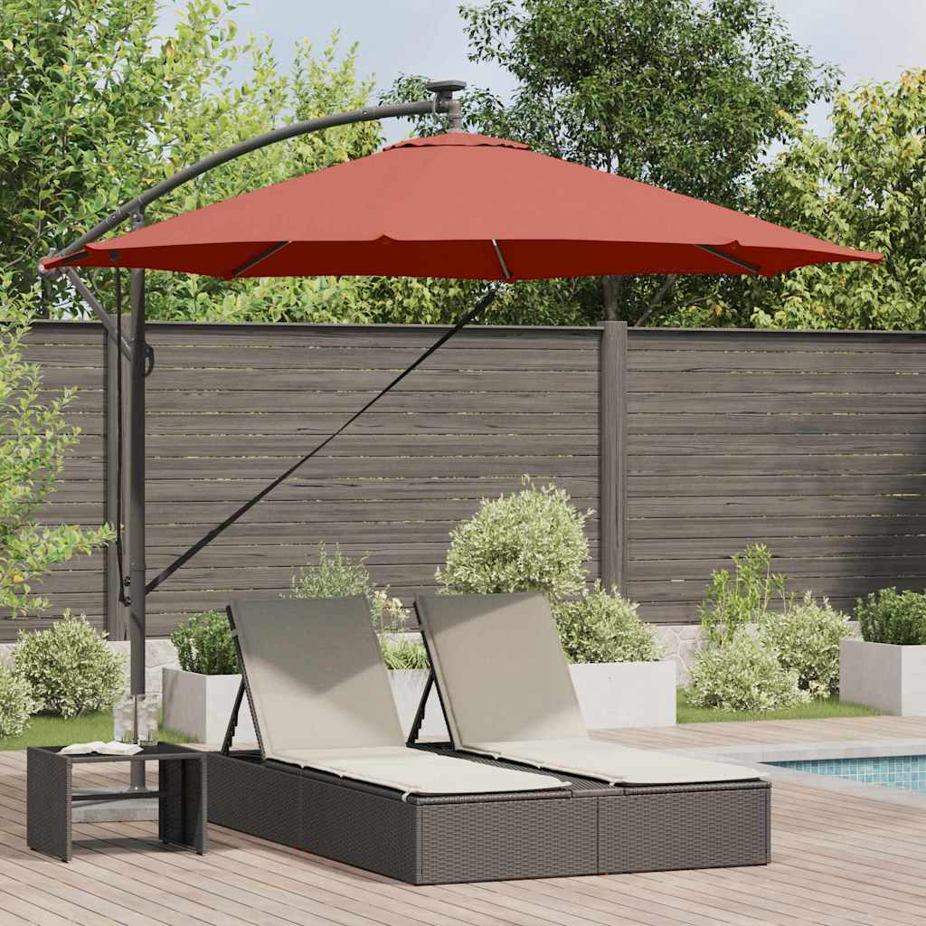 Vidaxl parasol terracotta 294 x 294 x 248 cm polyester en aluminium