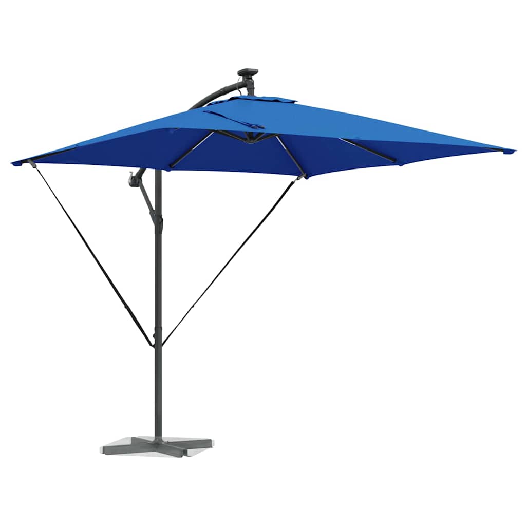 Vidaxl cantilever banana parasol blauw 249 x 249 x 250 cm