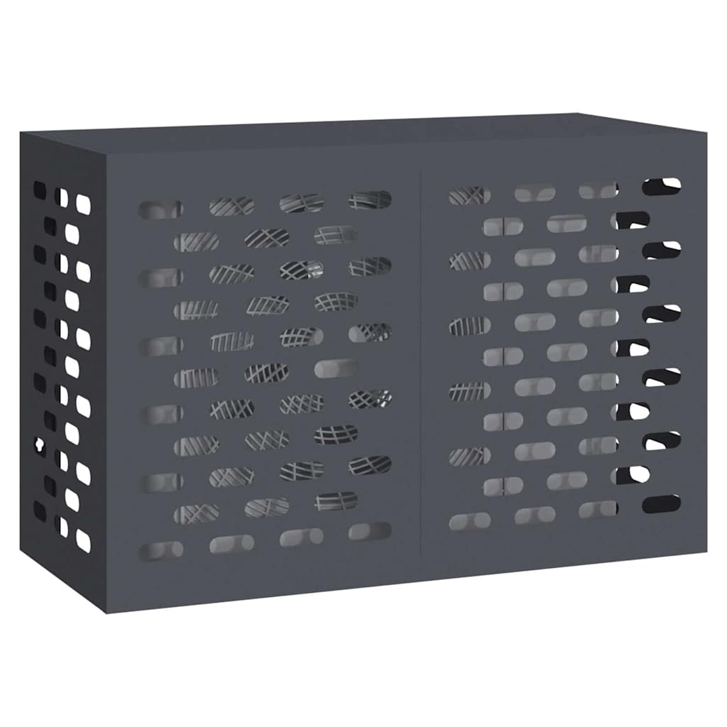 Vidaxl airconditioner hoes antraciet 90 x 40 x 60 cm staal