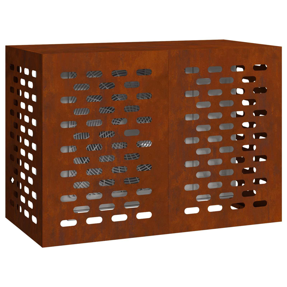 Vidaxl airconditioner hoes roestig 100 x 50 x 70 cm cortenstaal