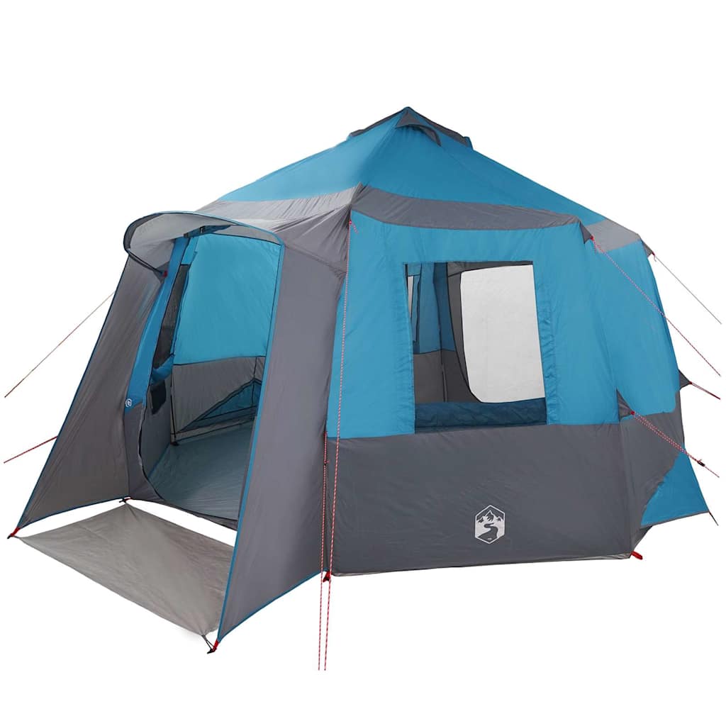 Vidaxl huisje tent met dak blauw en grijs 405 x 405 x 273 cm