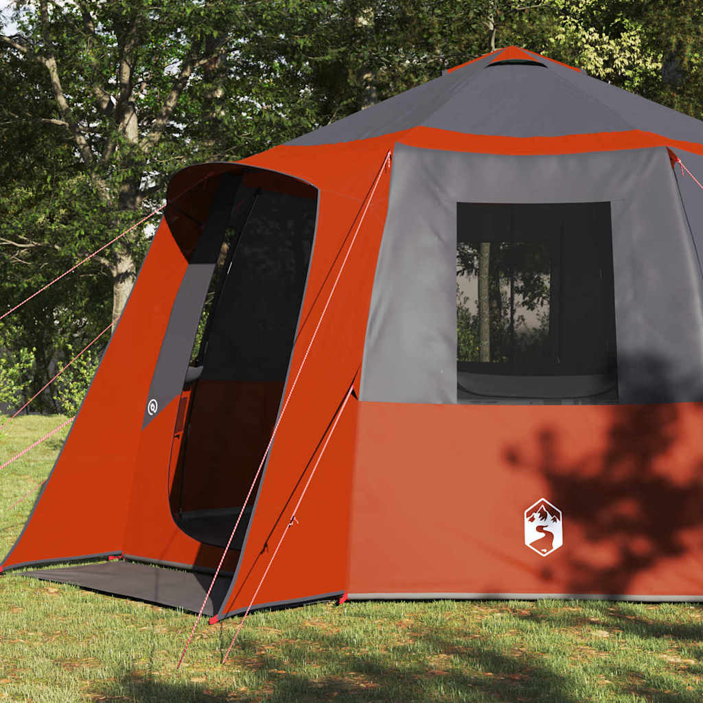 Vidaxl huisje tent met dak grijs en oranje 405 x 405 x 273 cm