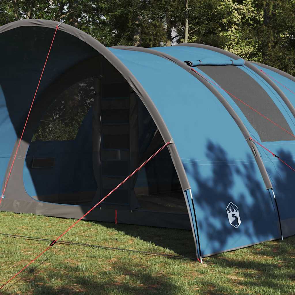 Vidaxl tunneltent met dak met opslag blauw 710 x 460 x 245 cm