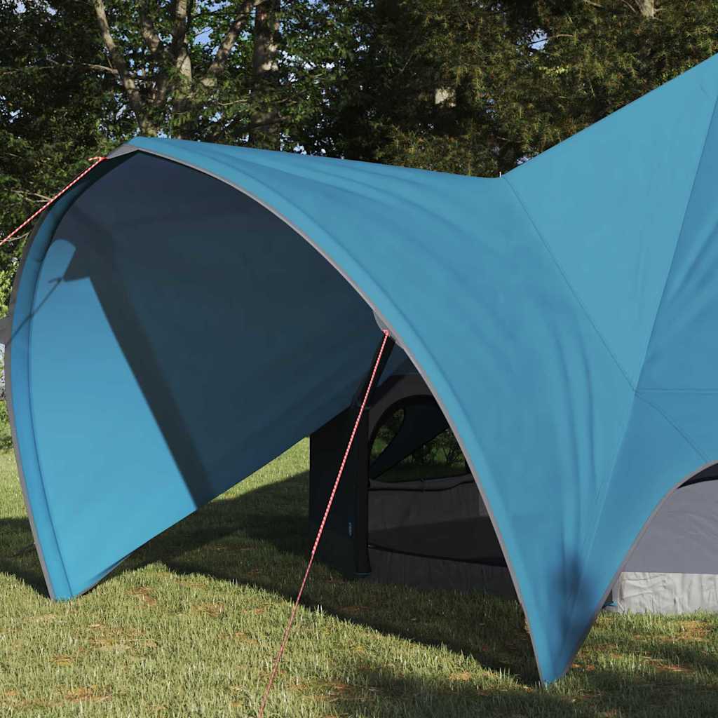 Vidaxl teepee tent met dak blauw en grijs 600 x 600 x 347 cm