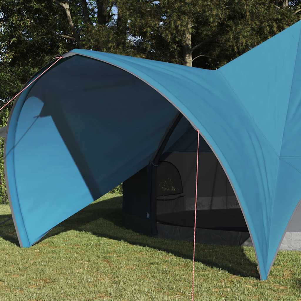 Vidaxl teepee tent met dak blauw en grijs 600 x 600 x 347 cm