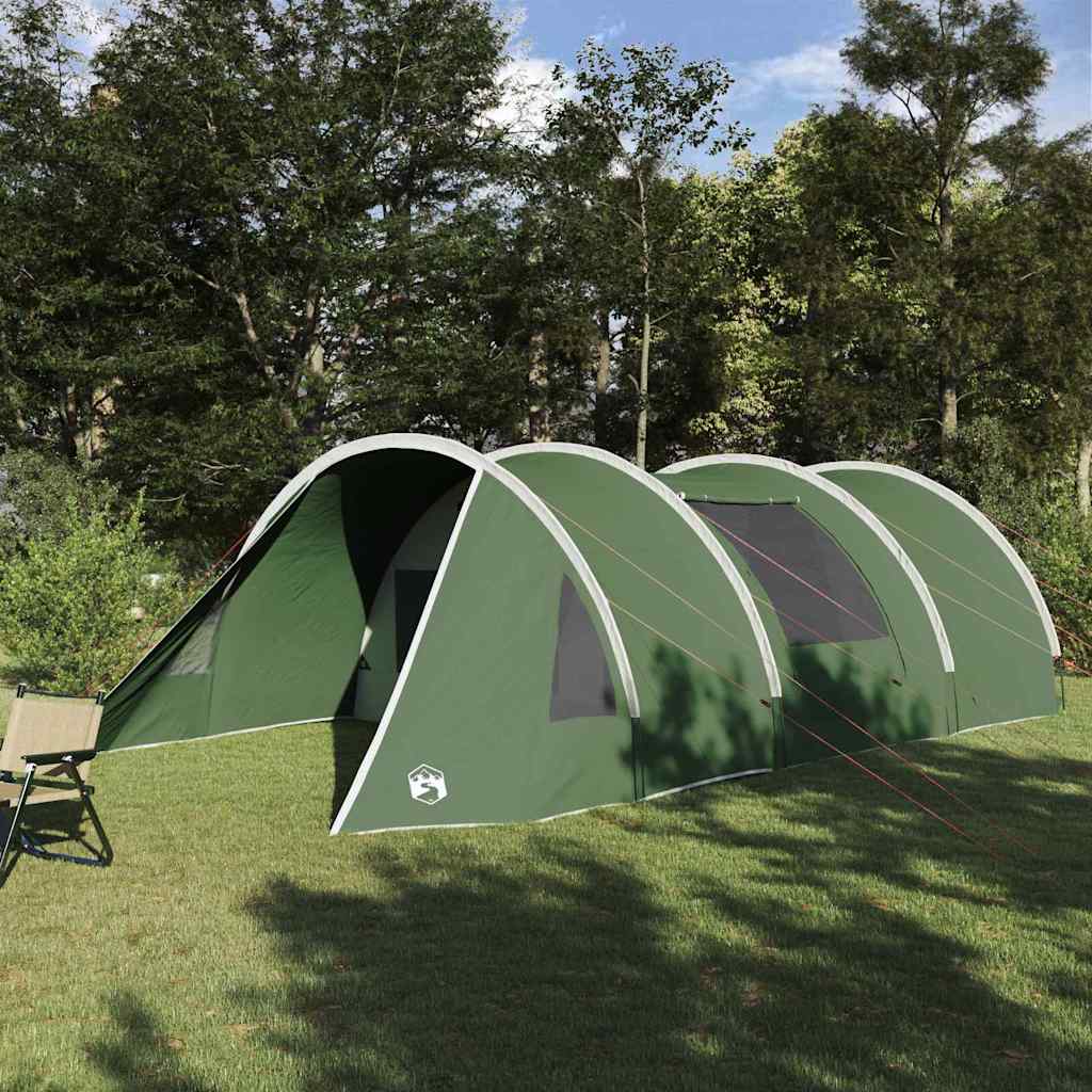 Vidaxl tunneltent met dak met opslag groen en wit 778 x 356 x 210 cm