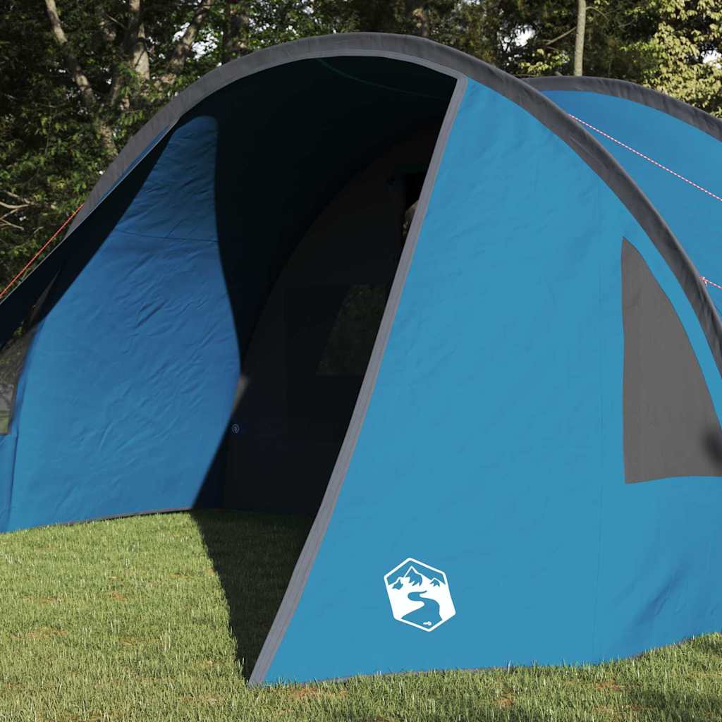 Vidaxl tunneltent met dak met opslag blauw en grijs 778 x 356 x 210 cm
