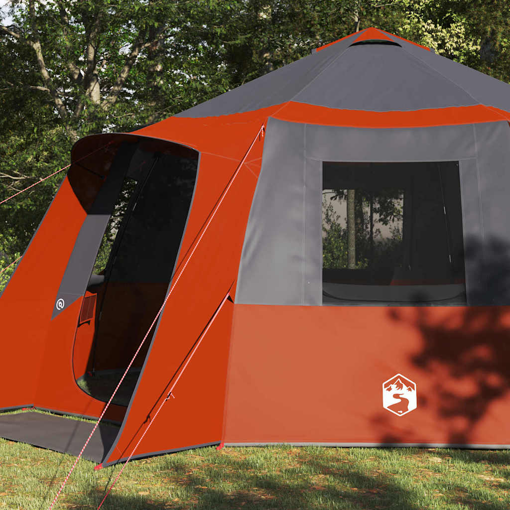 Vidaxl huisje tent met dak grijs en oranje 500 x 500 x 294 cm