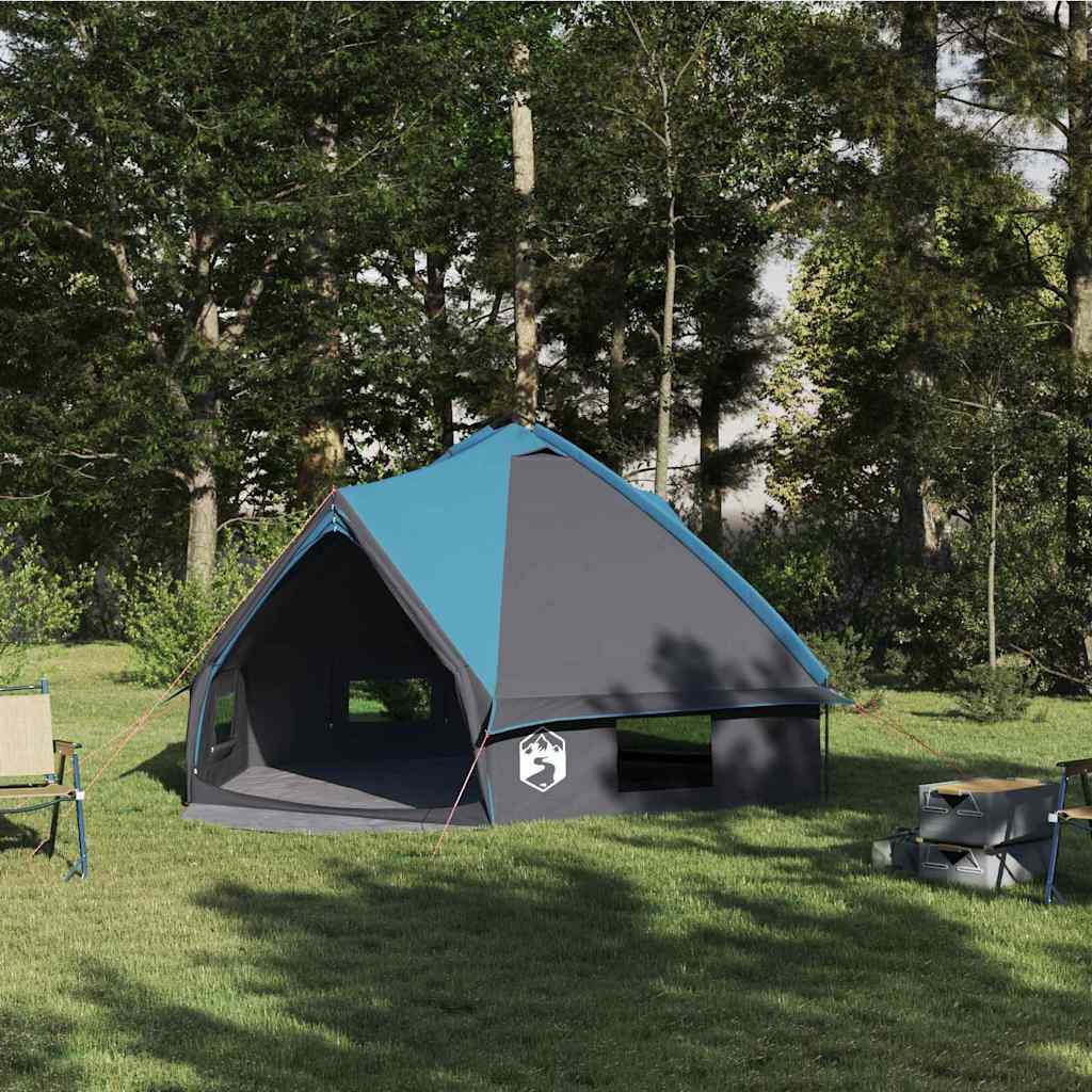 Vidaxl teepee tent met dak blauw en grijs 490 x 410 x 210 cm