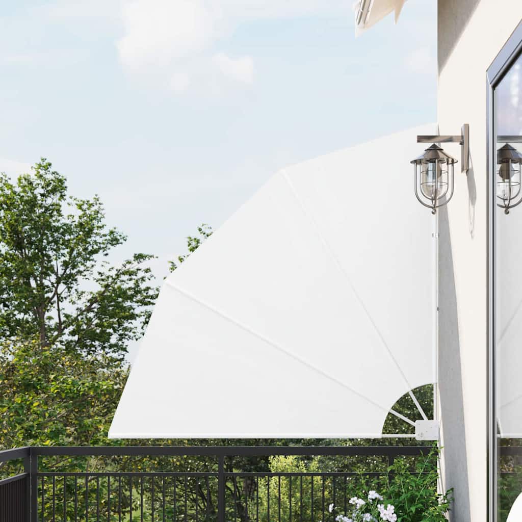 Vidaxl balkon privacy scherm wit 140 x 140 cm polyester