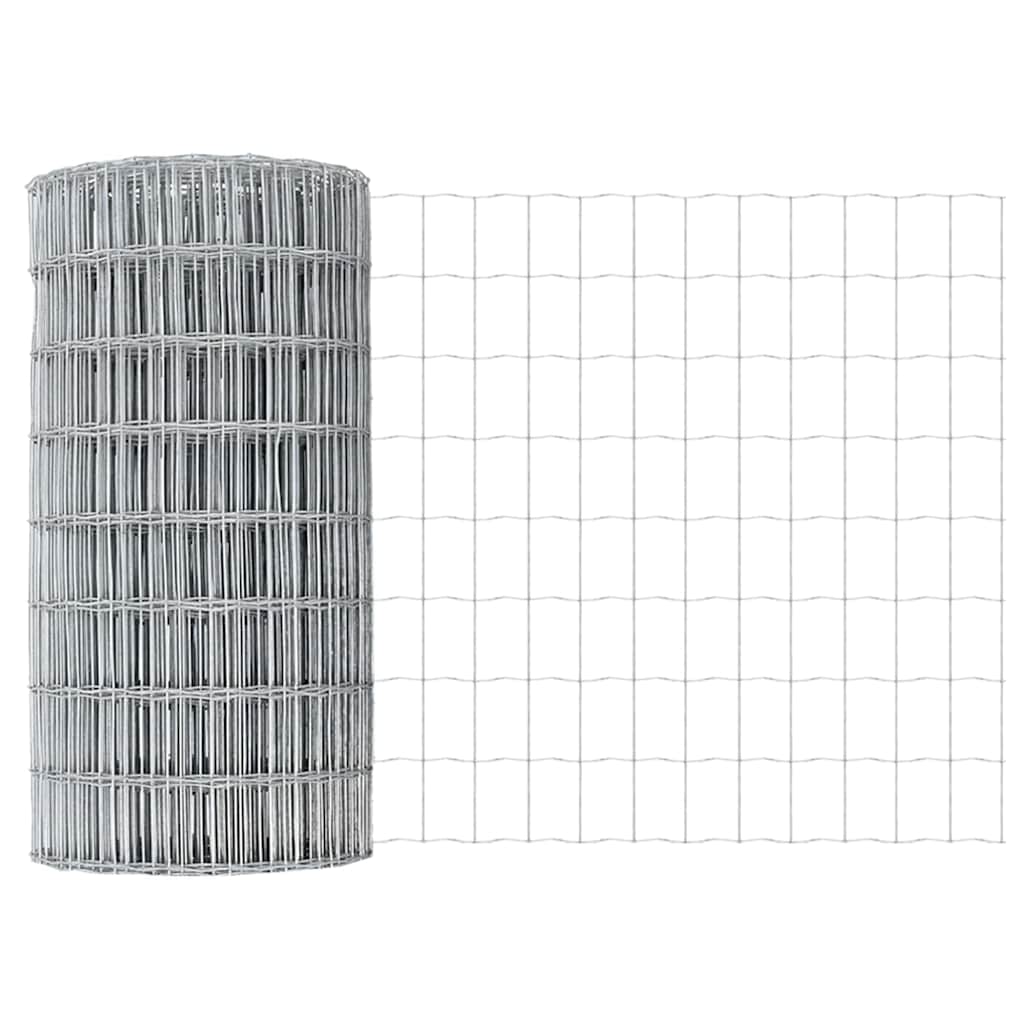 Vidaxl euro hek 0,4 x 10 m pvc-gecoat ijzer