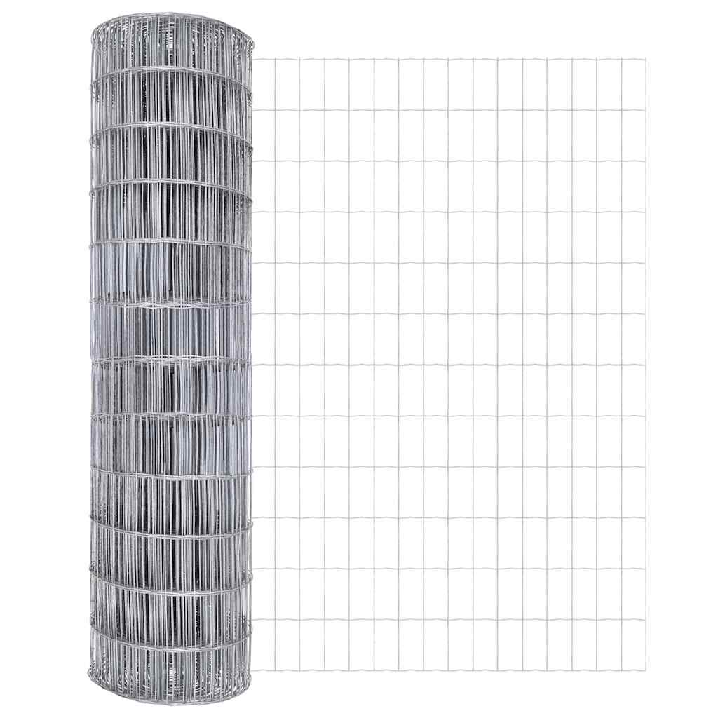 Vidaxl euro hek 1,4 x 10 m pvc-gecoat ijzer