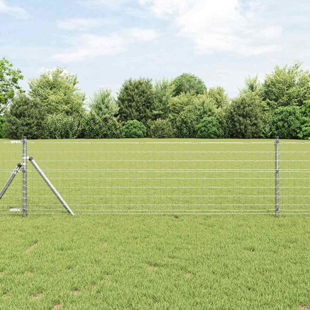 Vidaxl euro hek 0,8 x 25 m pvc-gecoat ijzer