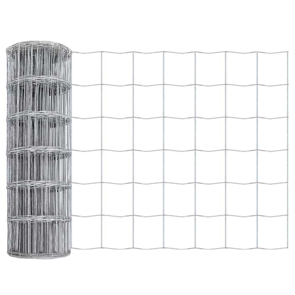 Vidaxl euro hek 0,6 x 25 m pvc-gecoat ijzer