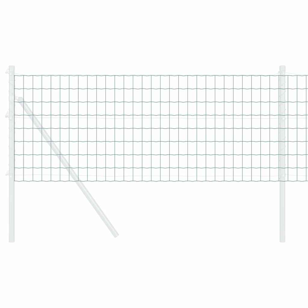 Vidaxl euro hek groen 0,8 x 25 m pvc-gecoat ijzer
