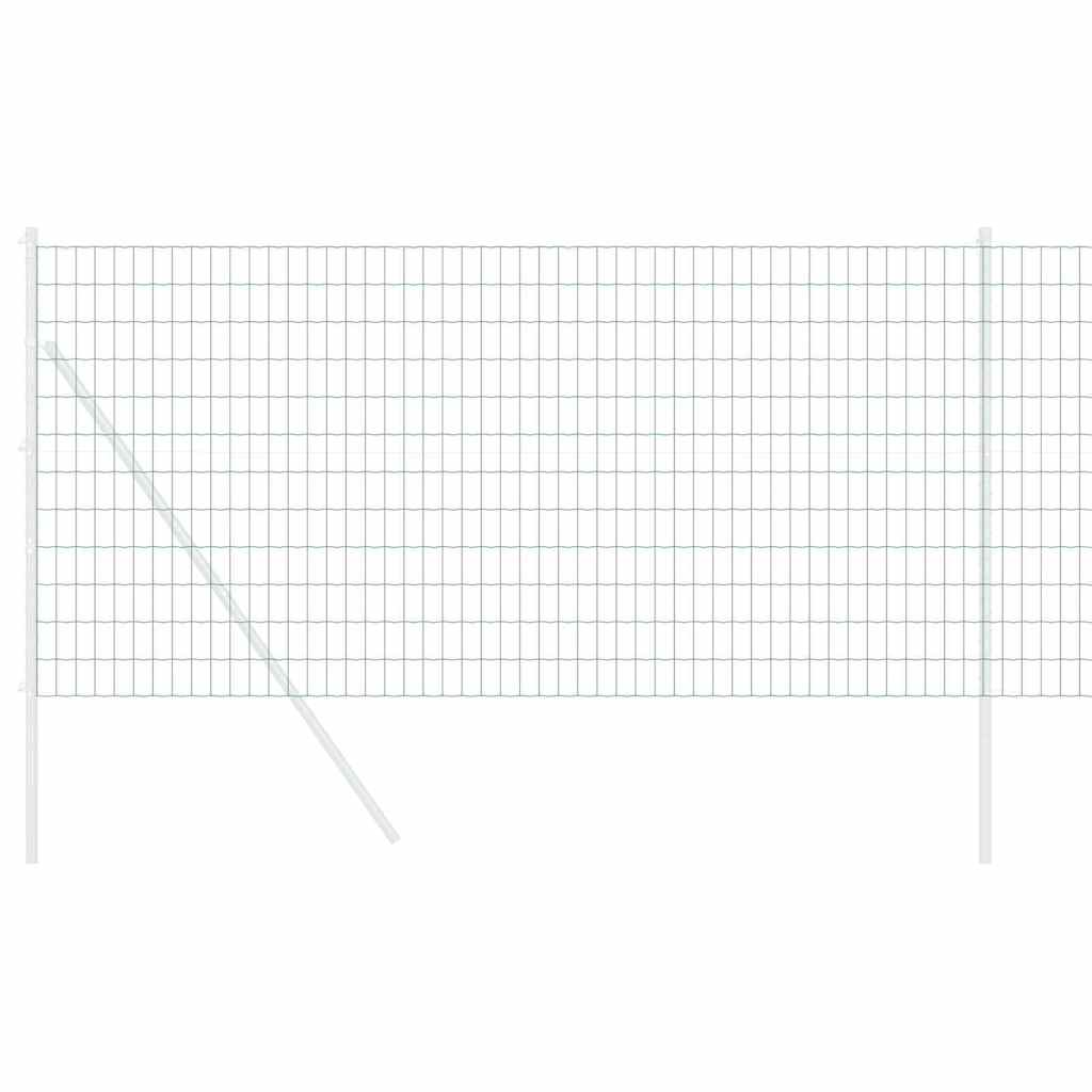 Vidaxl euro hek groen 1 x 25 m pvc-gecoat ijzer