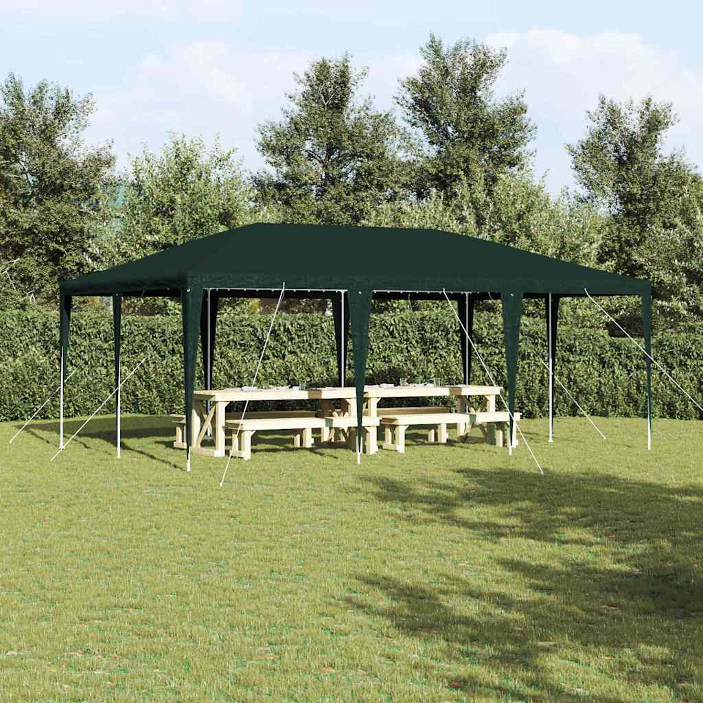 Vidaxl partytent groen 600 x 400 x 266 cm polyethyleen en staal