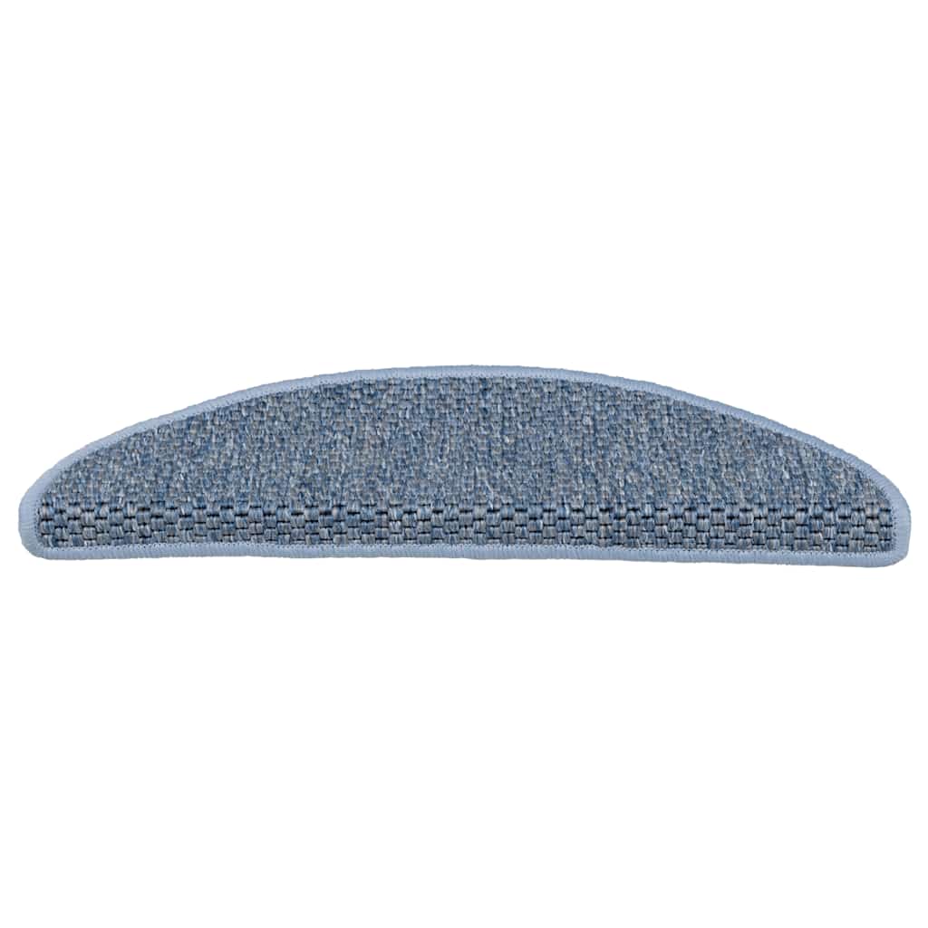 Vidaxl trapmatten zelfklevend sisal-look 30 st 56x17x3 cm blauw