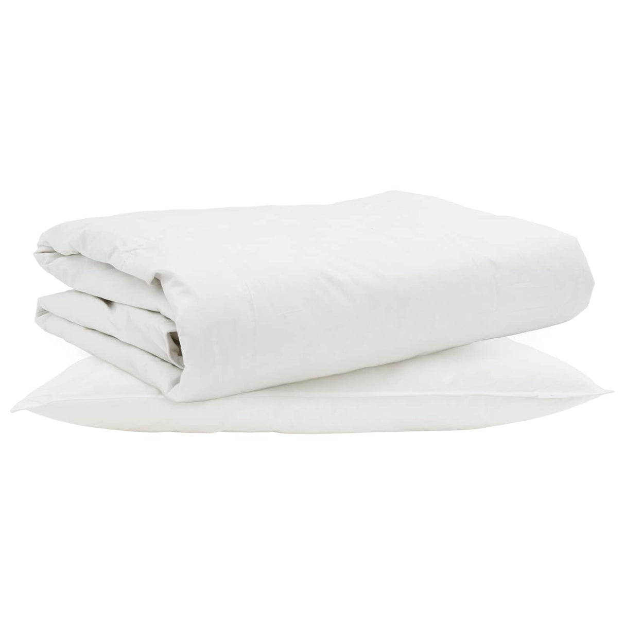 Vidaxl zomer dekbed met kussen 2 pcs wit donsveertjes