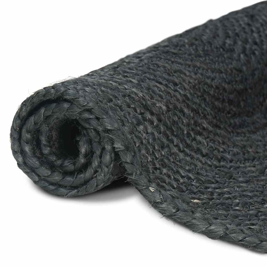 Vidaxl vloerkleden vierkant donkergrijs 200 x 200 cm jute