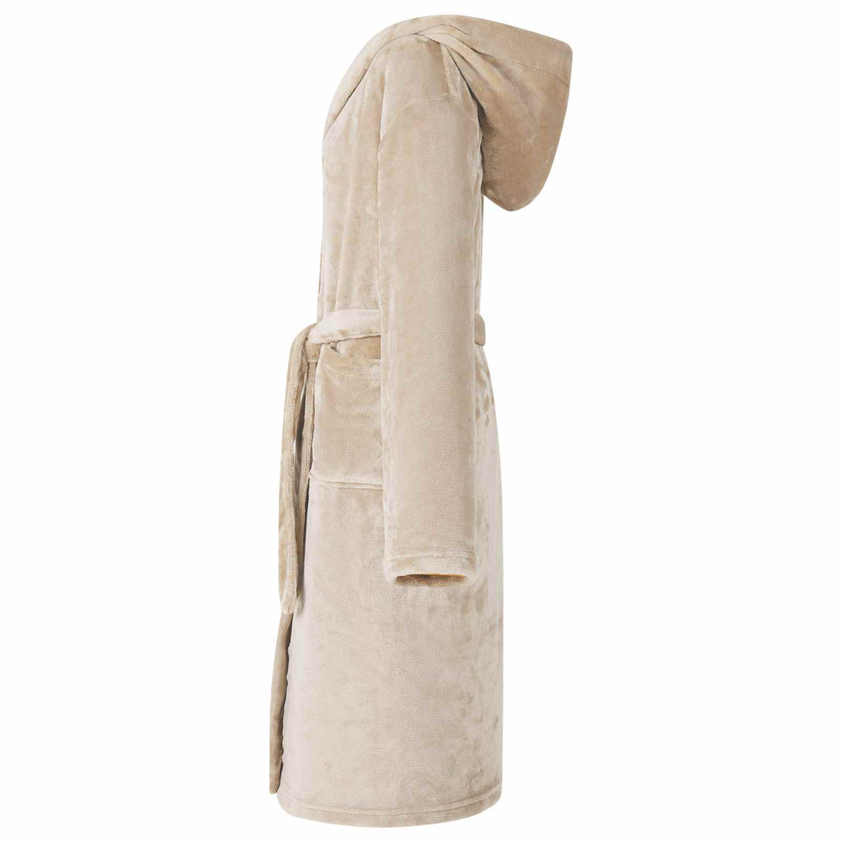 Vidaxl badjas hoodie beige xxl flanel