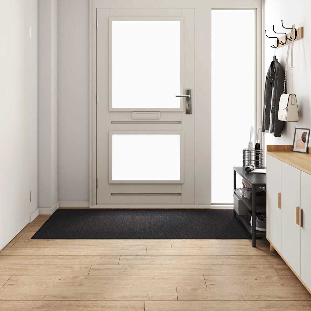 Vidaxl tapijt loper antraciet 100 x 200 cm 100% polypropyleen