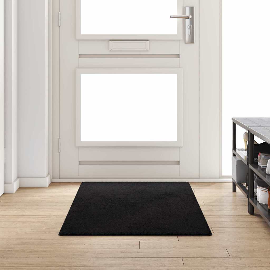 Vidaxl tapijt loper zwart 80 x 200 cm 100% polypropylene tuft