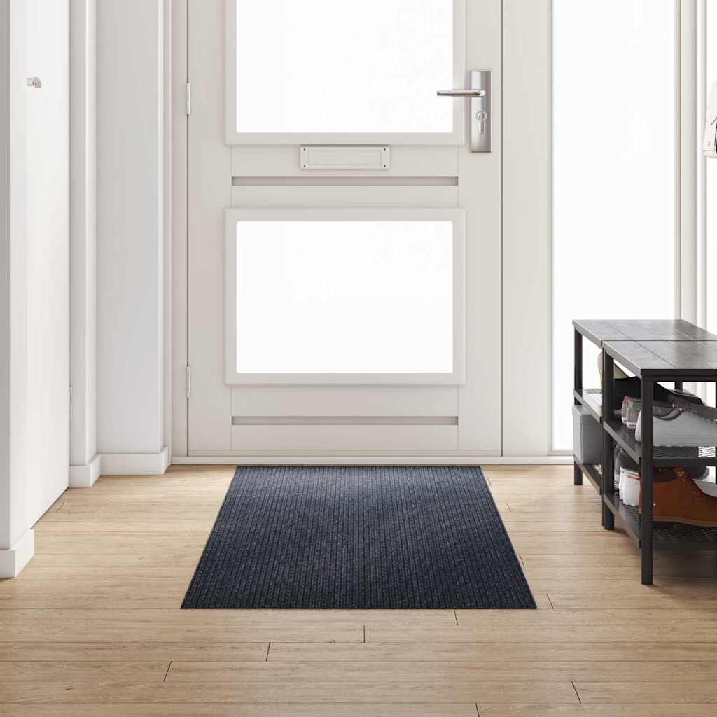 Vidaxl tapijt loper antraciet 80 x 250 cm stof