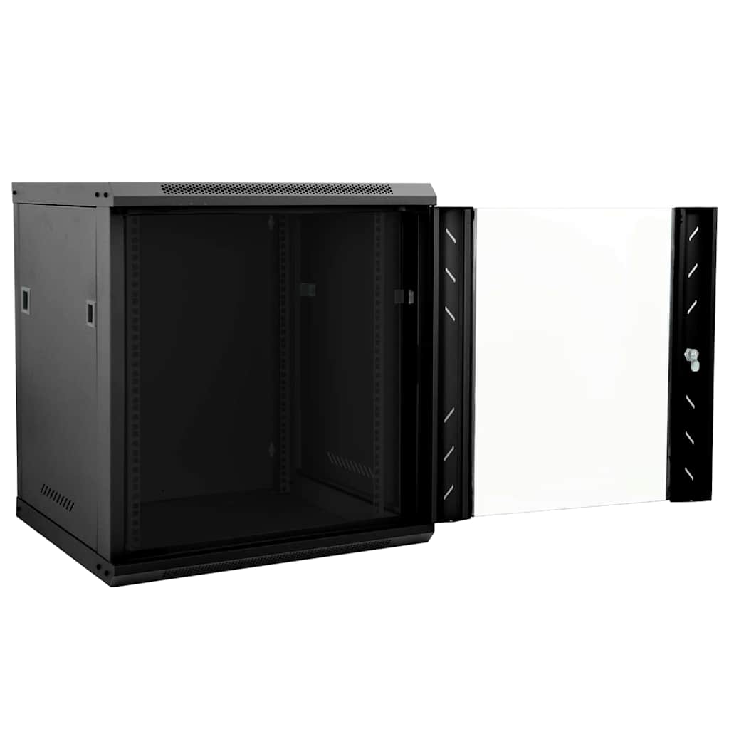 Vidaxl netwerk kabinet met opslag zwart 53 x 60 x 60 cm staal