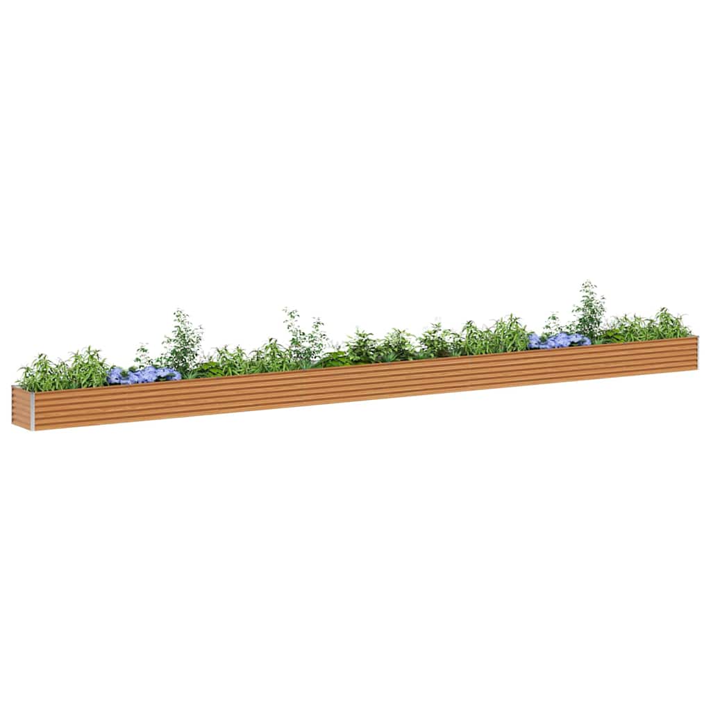 Vidaxl verhoogde plantenbak 775 x 50 x 36 cm gegalvaniseerd staal