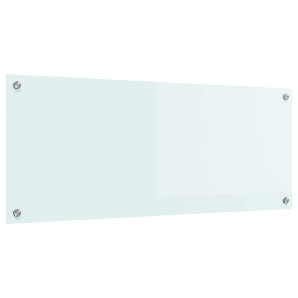 Vidaxl keuken achterwand wit 100 x 40 cm gehard glas