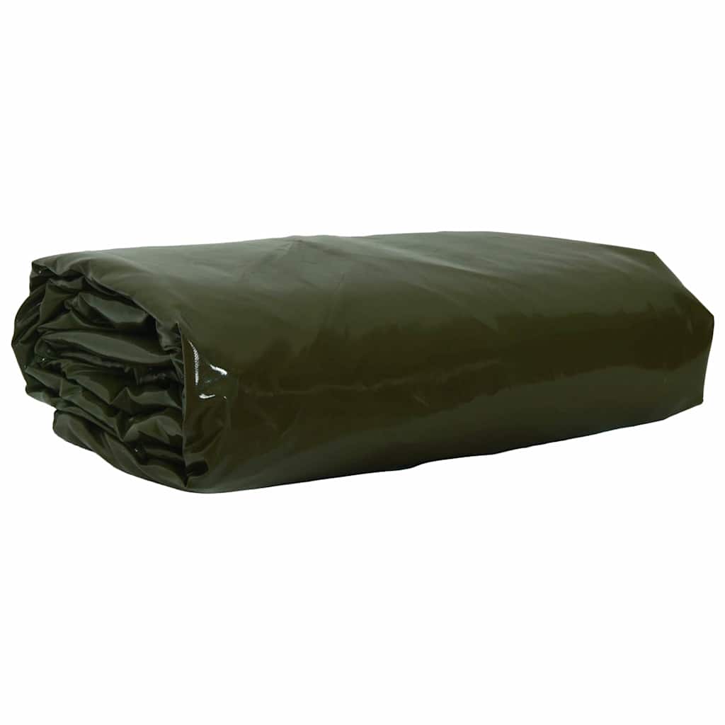 Vidaxl zeil 650g m² olijf groen 5 x 6 m canvas met pvc-coating