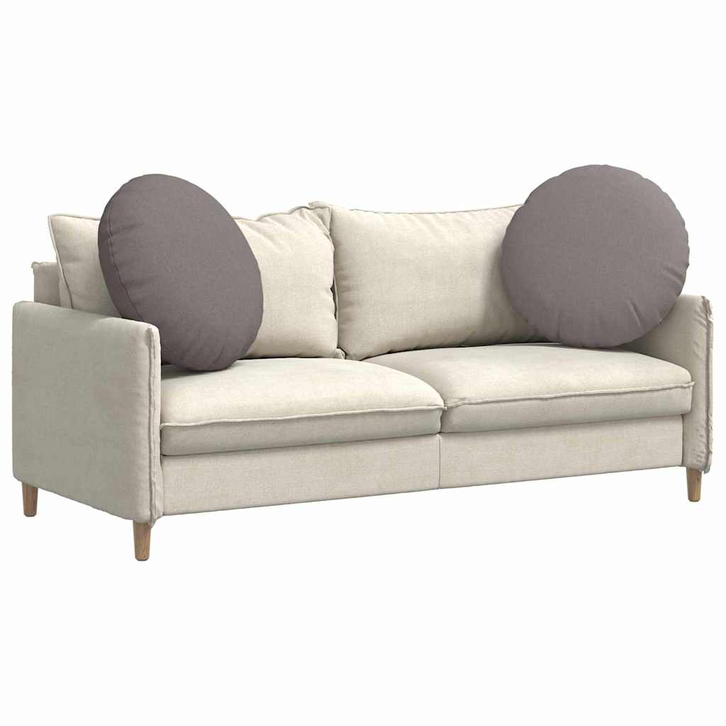 Vidaxl zitkussens 2 pcs taupe ø60 x 21 cm stof