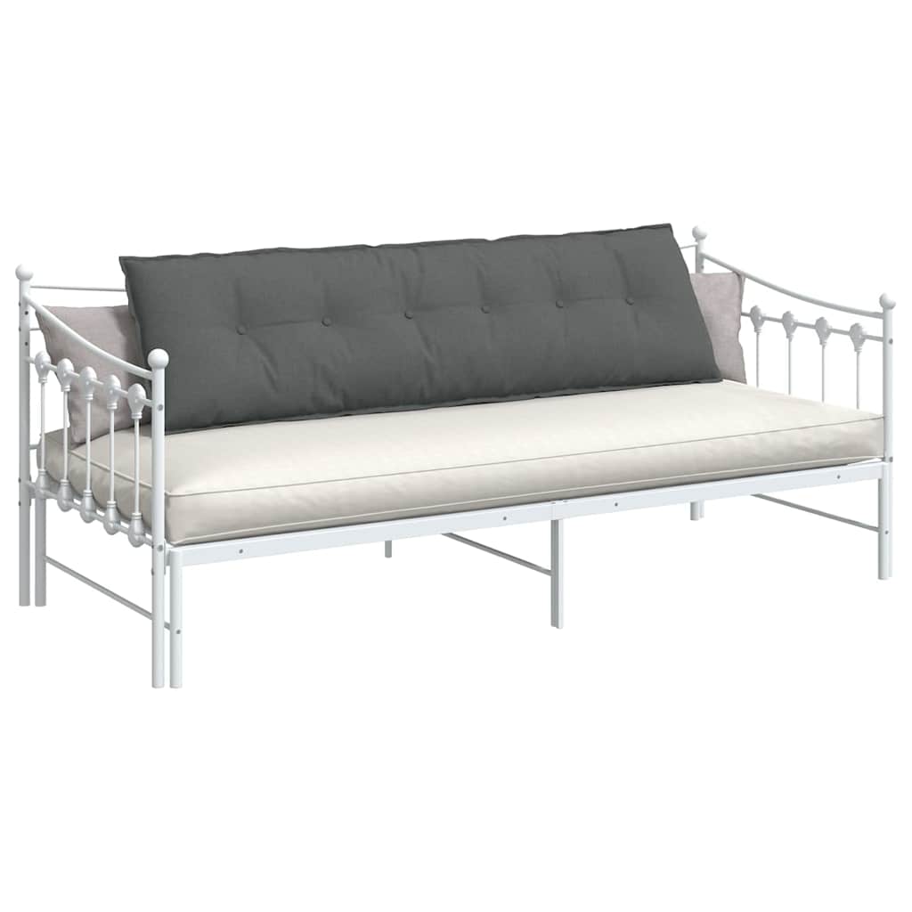 Vidaxl rugkussen donkergrijs 180 x 19 x 50 cm stof