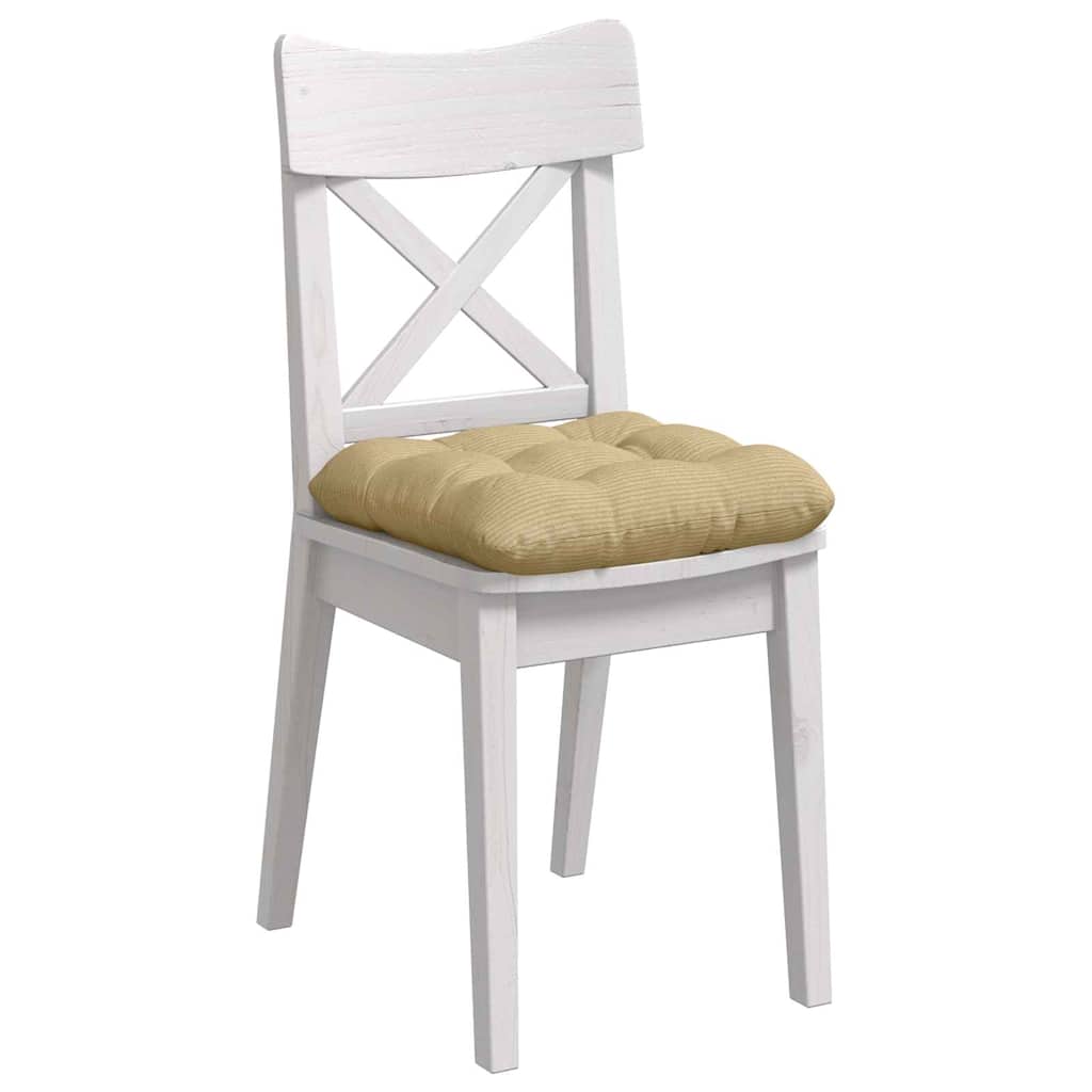 Vidaxl zitkussens 4 pcs grijs groen 45 x 45 cm katoen stof