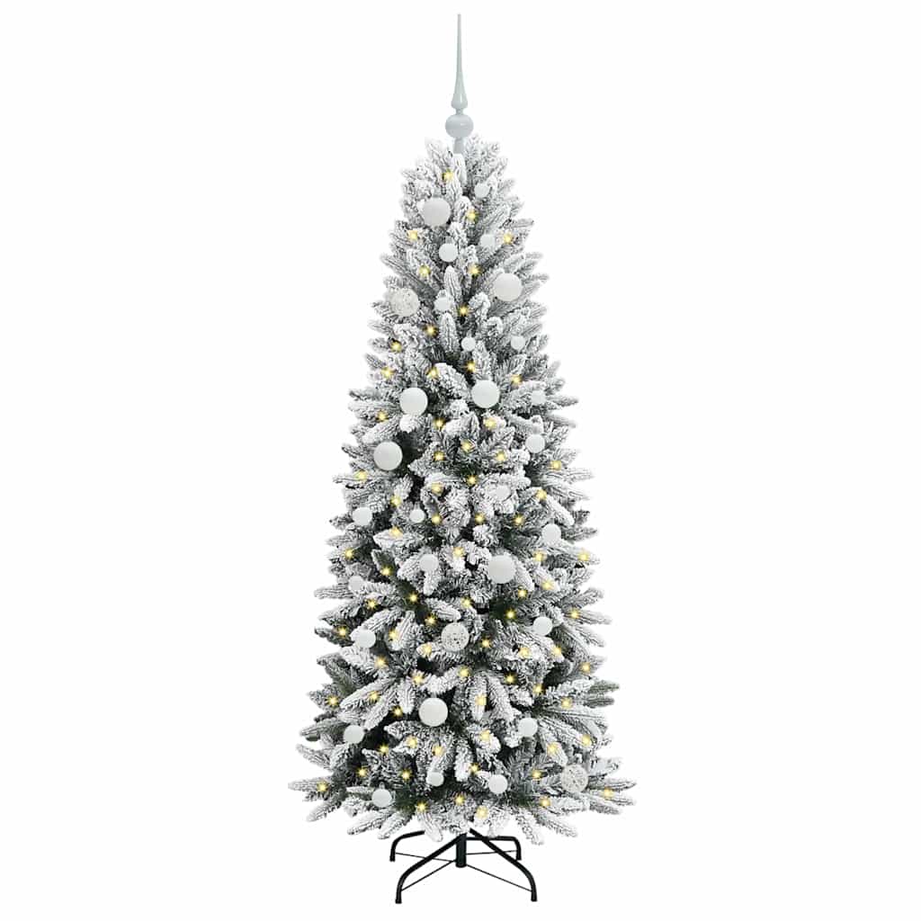 Vidaxl kunstkerstboom wit 150 cm pvc en plastic en staal en pe
