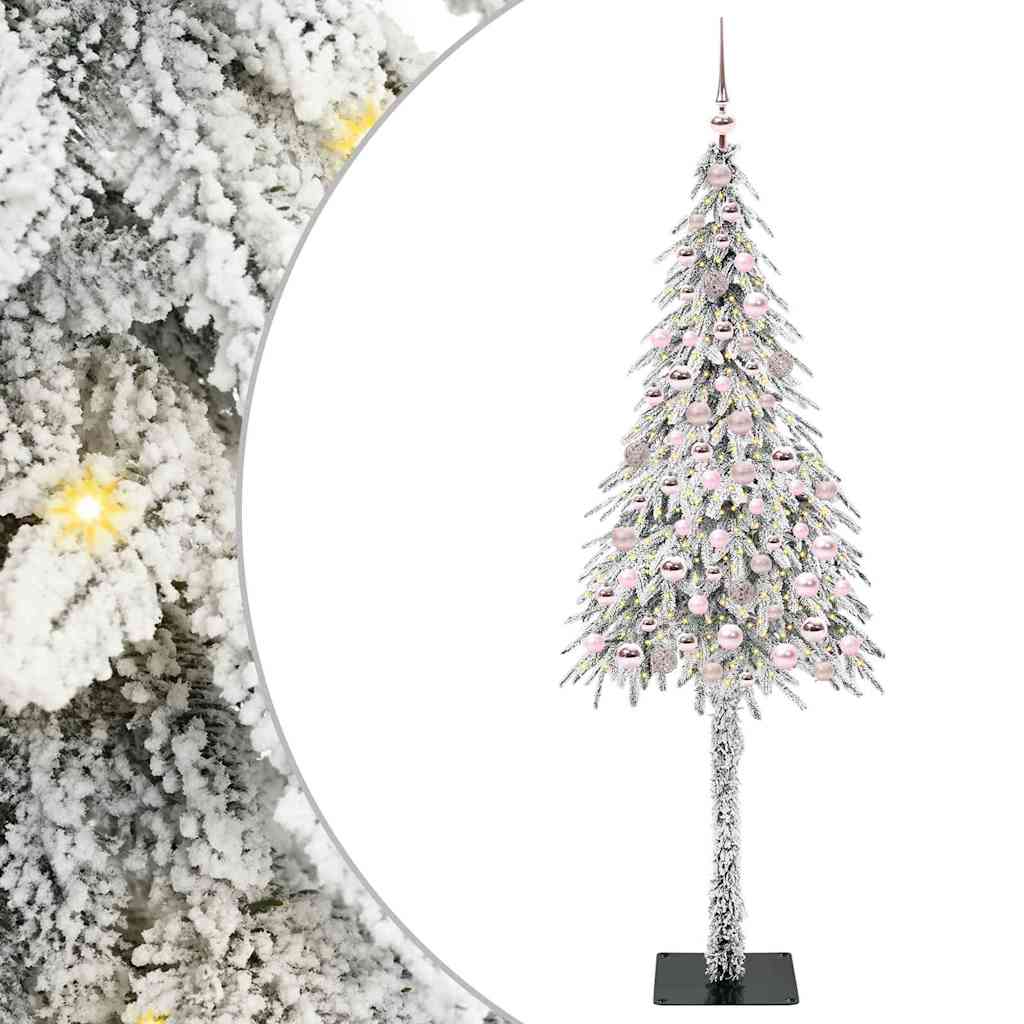 Vidaxl kerstboom met 300 led met standaard wit 210 cm pe en staal