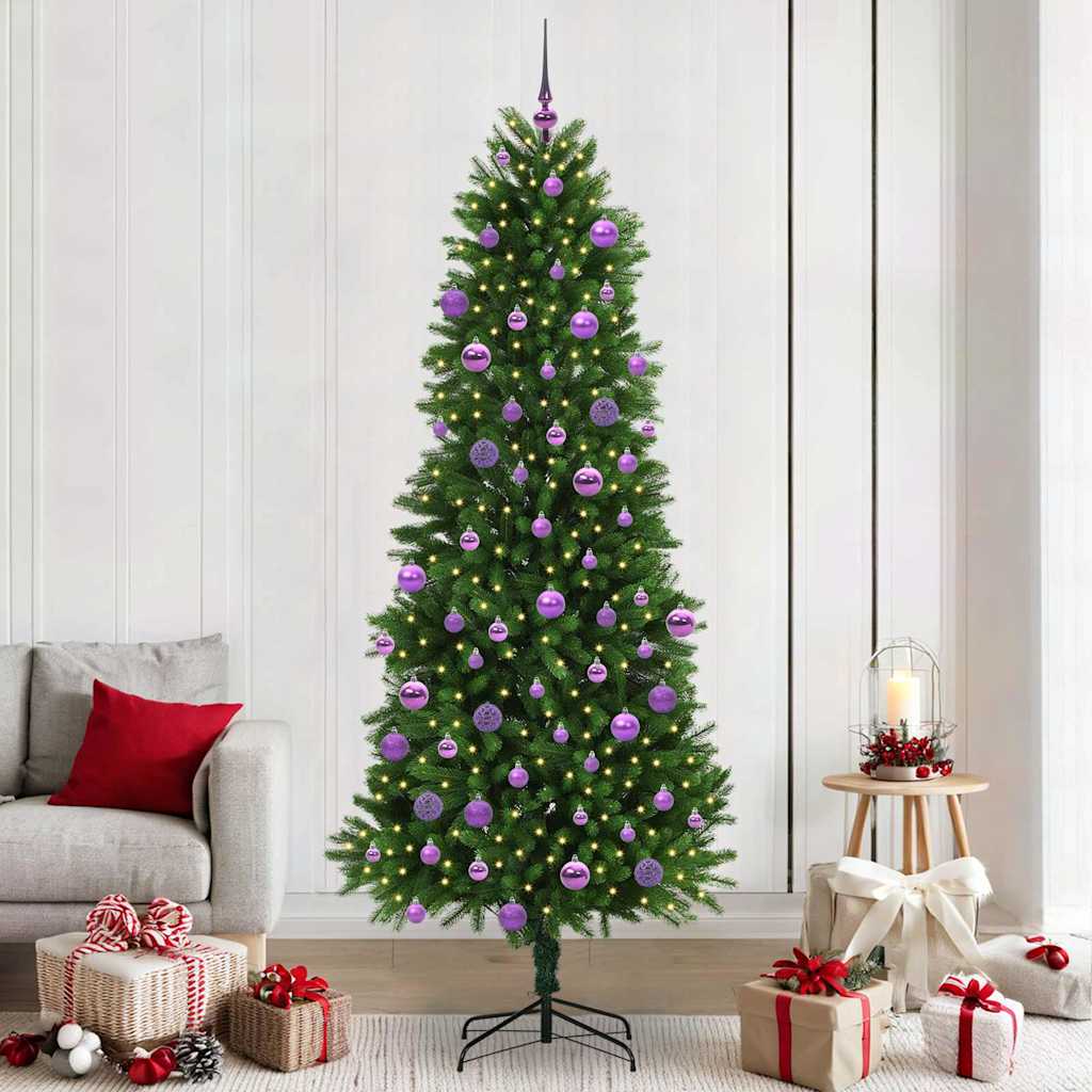 Vidaxl kerstboom met 300 led met standaard groen 240 cm pe